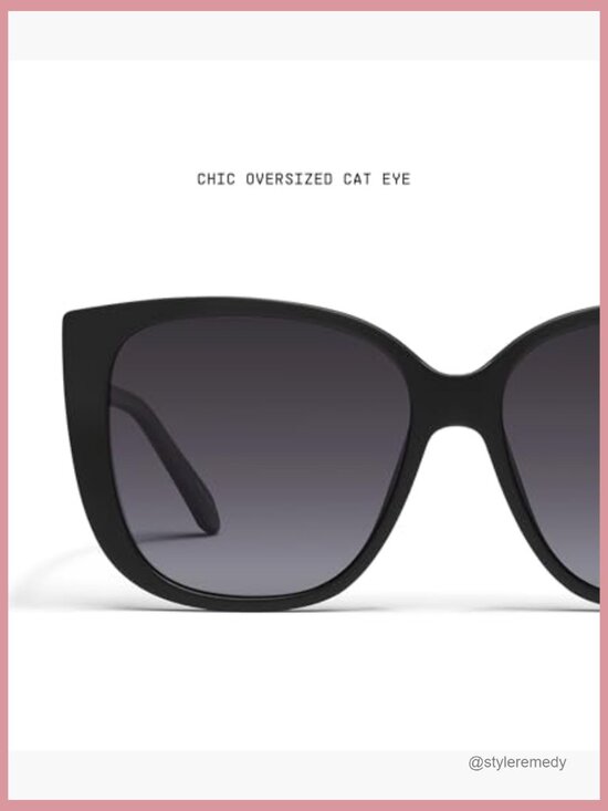 Oversized Cat Eye Sunglasses with UV Protected Lenses, Injection Molded Frame main image 5